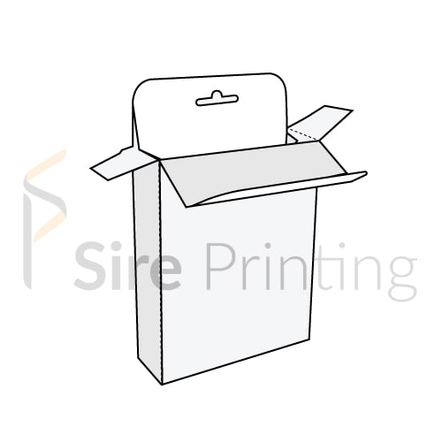 Five Panel Hanger Box Custom Five Panel Hanger Box Sire Printing